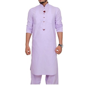 Vente en gros d'usine de shalwar kameez, musulman pakistanais décontracté pour homme, fête formelle de haute qualité au design moderne islamique à la mode - Product Image 4