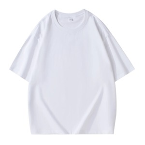 เสื้อสเวตเตอร์โอเวอร์ไซส์สำหรับผู้ชายเสื้อสเวตเตอร์โอเวอร์ไซส์พร้อมไหล่ระบายอากาศได้ดี260g เสื้อยืดผ้าฝ้ายแท้ย้อมสีขนาดใหญ่พิเศษสำหรับฤดูร้อน - Product Image 1