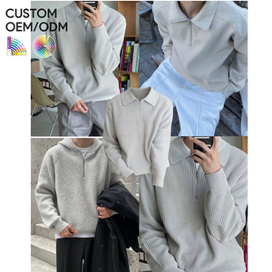 Suéter de Punto Personalizado para Hombre, Invierno, Algodón Premium, Transpirable, Antiarrugas, Secado Rápido, Marcas de Moda, MOQ al por Mayor, Bangladesh - Product Image 1