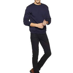 Vente en gros Nouveau sweat-shirt simple en coton épais et élégant, col rond, mode avec design personnalisé, sweats à capuche pour hommes - Product Image 5