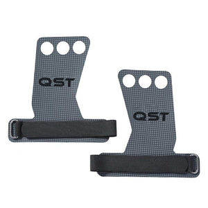 Poignées de main sans doigts en cuir pour l'entraînement à la musculation, trous pour les doigts, protection de la paume, poignées antidérapantes pour la salle de sport, le sport et la remise en forme - Product Image 2