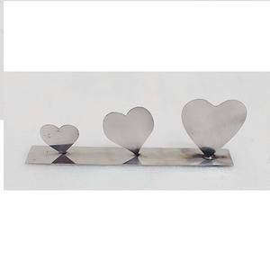 Laser Cut-Out Modern Elegant High Quality <b>Silver</b> Heart Customizable New Year Party Home Christmas Decoration <b>Mirror</b> Polish - Product Image 1