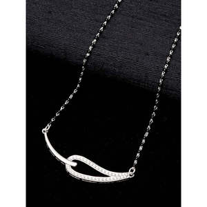Mangalsutra de Plata Pura, Joyería Cultural Coleccionable, Regalo para Esposas - Product Image 2