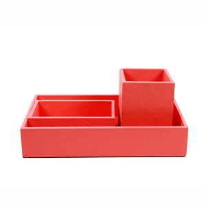 Ensemble de 2 plateaux et bols en bois au design antique avec plateau décoratif en velours vert et accessoires de table pour bols - Product Image 4