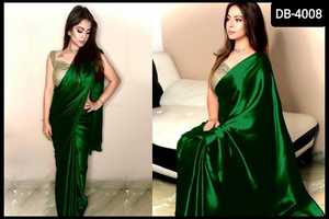 New Embroidered Work Saree Function Wear Designer Fancy Georgette Sarees Women Banarasi Silk Saree With Zari Weaving Work - Product Image 5