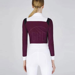 Camisa de Equitación Premium para Mujer con Tela Spandex de Secado Rápido y Transpirable para un Rendimiento Cómodo, Estilo y Elegancia - Product Image 4