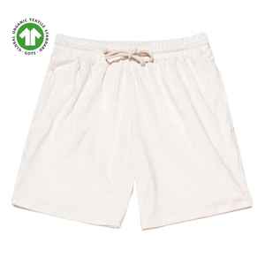 Pantalones cortos deportivos de algodón orgánico para mujer-Natural sin teñir, jersey de 5,4 oz, entrepierna de 6 pulgadas, suave, transpirable, con cintura elástica - Product Image 6