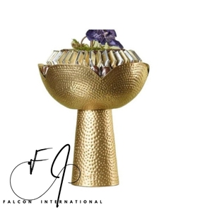 Bol à chocolat martelé en métal avec plateau bol à chocolat arabe fini or bol à chocolat sûr haute qualité nouvelle collection bol à chocolat - Product Image 4