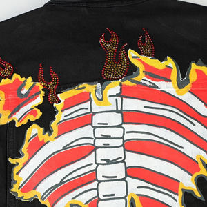 Diamond Rhinestone Jean Jacket for <b>Men</b> Trendy <b>Coat</b> <b>Mens</b> Denim Jacket with Rhinestones Stylish Party Wear - Product Image 4