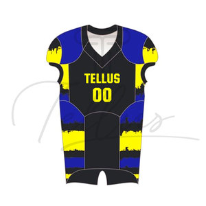 Uniforme de Fútbol Americano de Alta Calidad de 16 Paneles con Mangas Cortas, Diseño Impreso, Logotipo Personalizado, Material 100% Poliéster - Product Image 1