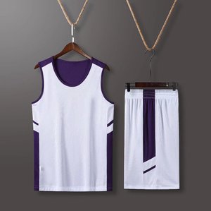 Ensembles d'uniformes de basket-ball à manches courtes par sublimation pour hommes ensembles d'uniformes de haute qualité uniformes de basket-ball grande taille - Product Image 1