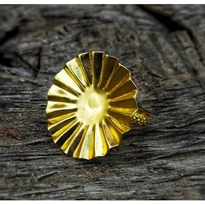 Brass Gold Rhodium Plated Vintage <b>Statement</b> <b>Ring</b> Fashionable Geometric Gemstone Claw Inlay Children Size Perfect Gift Jewelry - Product Image 3
