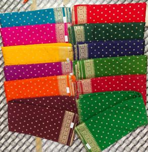 ชุดส่าหรีผ้าไหมสำหรับผู้หญิงผ้าส่าหรีแบบนิ่มผ้าทอจาก zari นุ่มบริสุทธิ์ - Product Image 6