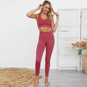 Women's <b>Low</b> <b>Waist</b> Seamless Yoga <b>Legging</b> Scrunch Bum Gym Workout Pants with Solid Pattern Sports Tights - Product Image 3