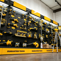 Étagère murale modulaire en métal robuste pour outils, présentoir de quincaillerie pour magasin de détail, support d'affichage pour outils électriques