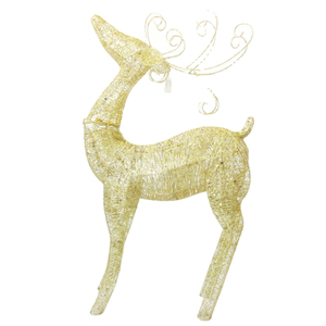 Sculpture en métal forgé verticale, ornements faits à la main, finition dorée moderne, pour la maison, décorations de Noël, fournitures de décoration - Product Image 3