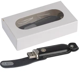 Chiavetta USB Personalizzata con Cover in Pelle, Pennetta USB Promozionale Personalizzabile - Product Image 1