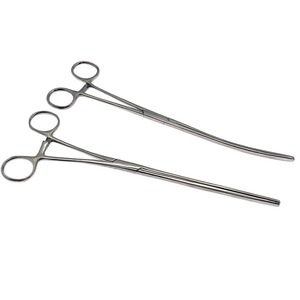 Chất lượng cao 27cm Hướng dẫn sử dụng thẳng cong cuzzi Ovum curette mùa đông phá thai forceps với cùn trở lại cho mùa đông phá thai - Product Image 1