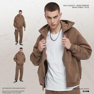 เสื้อฮู้ดดี้แบบซิปคุณภาพสูงสำหรับผู้ชายและผู้หญิง ขายส่ง เสื้อฮู้ดดี้แบบซิปเต็มตัว เสื้อฮู้ดดี้แบบซิปเปล่า เสื้อฮู้ดดี้แบบซิปคอสำหรับผู้ชาย - Product Image 1