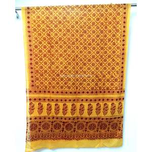 Foulard Hijab 100% coton, bloc à main, vente en gros, tissu doux et confortable, imprimé dupata, Ajrakh, colorant naturel - Product Image 3