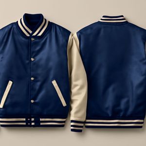 Chaqueta universitaria para hombre hecha a mano en material de gamuza con parches de chenilla y fabricante de ropa de calle personalizada bordada - Product Image 2