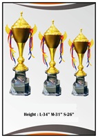 Trophée Métallique Léger, Étanche et Durable Memontos en Couleurs Assorties, Moins de 1 kg, pour Événements Sportifs, Jeux et Activités de Plein Air (Toutes Saisons)