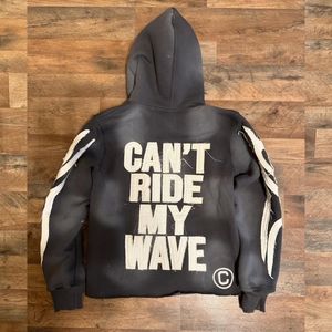 Conjunto de Sudadera con capucha bordada desgastada al sol con logotipo de parche personalizado de alta calidad - Product Image 6