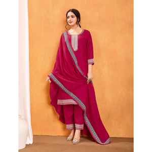 Conjunto Salwar Kameez de algodón indio y paquistaní tradicional para mujer, ropa informal étnica de diseñador para traje de algodón hecho a mano global - Product Image 1