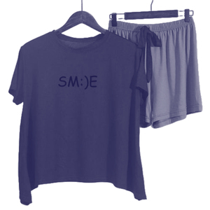 Pajamas Women's Summer Cotton Light Weight Short Sleeve Shorts Trousers 2 Piece Set European Style Housewear Women's Sleepwear - Product Image 5