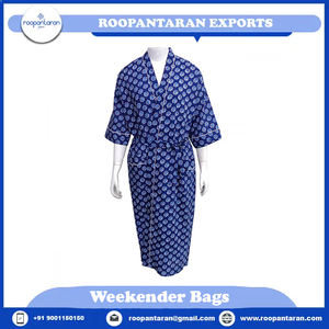 Kimono envolvente con correa de espagueti de tamaño libre Cambric 100% algodón suave transpirable con estampado de bloque indio de alta calidad - Product Image 6