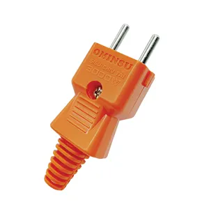 High Quality Electrical Power Plug P33C OMINSU 2 round pin 3000W Fireproof Heat Resistant