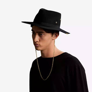 Premium Wool <b>Hat</b> Stylish Spiders Fedora <b>Hat</b> - Crafted From 100% Wool, Made in Italy - Perfect for Elevating Elegant Outfits - Product Image 5