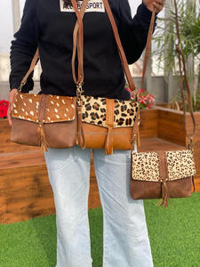 New Real Handmade Animal Print Fur Leather Shoulder <b>Bags</b> High Quality Fashionable Genuine Hot Selling <b>Side</b> Handbags <b>for</b> <b>Women's</b> - Product Image 4