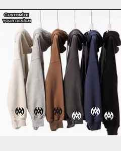 Sudadera con capucha con cremallera y bolsillo de canguro para hombre Sudadera con capucha informal de algodón de manga larga - Product Image 2