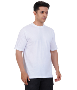 T-shirt à col rond pour hommes Street wear Vente en gros Poly coton de différentes méthodes d'impression et matériaux en stock à vendre - Product Image 2