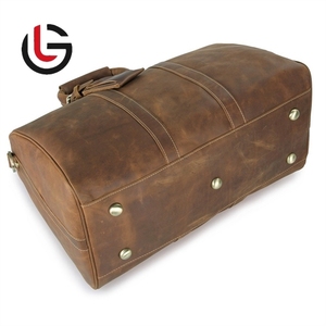 กระเป๋าใส่กระเป๋าเดินทางหนังสีน้ำตาลช็อกโกแลตสุดสัปดาห์ - Product Image 4