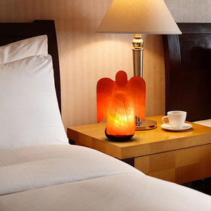 โคมไฟนางฟ้าเกลือหินธรรมชาติสีชมพูปากีสถานสถานอันวาร์ - Product Image 3