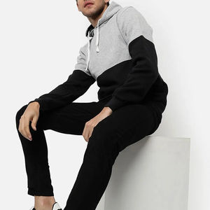 Sweat-shirts en coton 100% uni, sweat-shirts oversize à blocs de couleur pour hommes, styles tendance et à la mode, sweat-shirts avec logo personnalisé pour l'hiver - Product Image 4