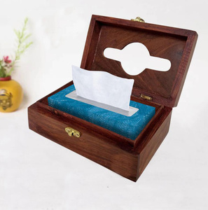 HOMIFI Boîte à mouchoirs en bois Napco faite à la main/Porte-serviettes Porte-serviettes/Porte-papier de soie avec système de verrouillage pour table à manger et Ki - Product Image 2