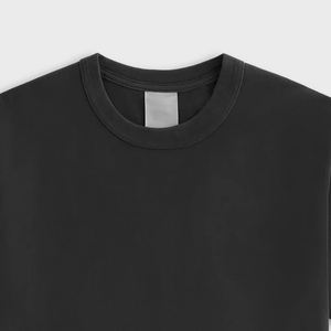 Ropa de Calle Moderna y a la Moda, Cómoda y Ligera, de Manga Corta y Cuello Redondo / Top Básico para Uso Diario, Fabricante Mayorista, Color Sólido - Product Image 2