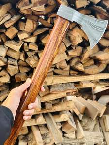 ขวานทำจากคาร์บอนดามัสกัสพร้อมด้ามจับไม้ - Product Image 2