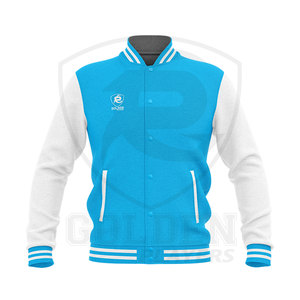 2023 nouvelle veste universitaire blanc/vert de qualité supérieure à la mode pour hommes vêtements décontractés Bomber veste universitaire pour hommes - Product Image 5