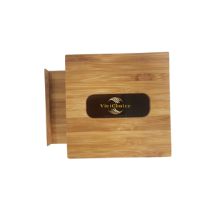 Boîte à mouchoirs en bambou de haute qualité, style bois naturel - Product Image 3