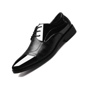 Men's formal dress <b>shoes</b> - soft flat-bottomed lace-up leather casual <b>shoes</b> - Product Image 2