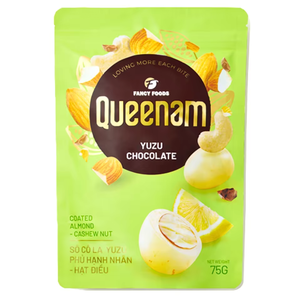 Dragées de chocolat en gros directement du fabricant HALAL, amandes et noix de cajou enrobées de Yuzu de haute qualité, 75g, snacks, bonbons, OEM - Product Image 1