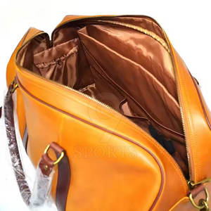 High Quality <b>Large</b> Capacity Nylon Duffle Bag Customized Logo Lightweight and Durable for Gym Sports Leather <b>Backpack</b> - Product Image 5