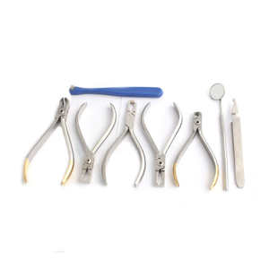 Kit de Instrumentos Quirúrgicos para Ombligo, Alicates Dentales de Ortodoncia, con Bandeja de Preparación, Alicates Profesionales, Certificación CE, Acero Inoxidable - Product Image 1