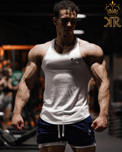 Camiseta sin Mangas para Hombre, 100% Algodón, 180 GSM, con Logotipo Personalizado, Deportiva, para Gimnasio, Color Negro, Venta al Por Mayor - Product Image 6