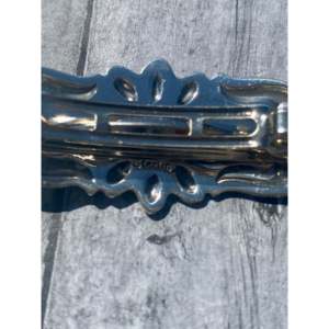 Barrette à cheveux élégante vintage pour filles Alex Sanchez, en alliage d'argent sterling, pince à cheveux pour fête, Noël, personnalisable, emballage cartonné - Product Image 5