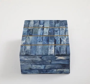 Cajas de resina con incrustaciones de hueso Cajas con incrustaciones de hueso hechas a mano Cajas de resina con incrustaciones de hueso decorativas - Product Image 4